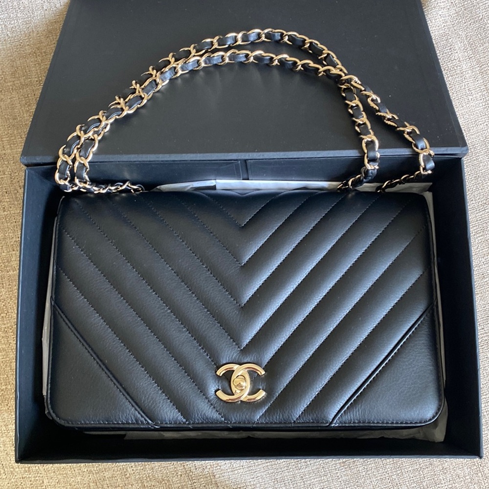 Chanel Chevron Statement Flapbag